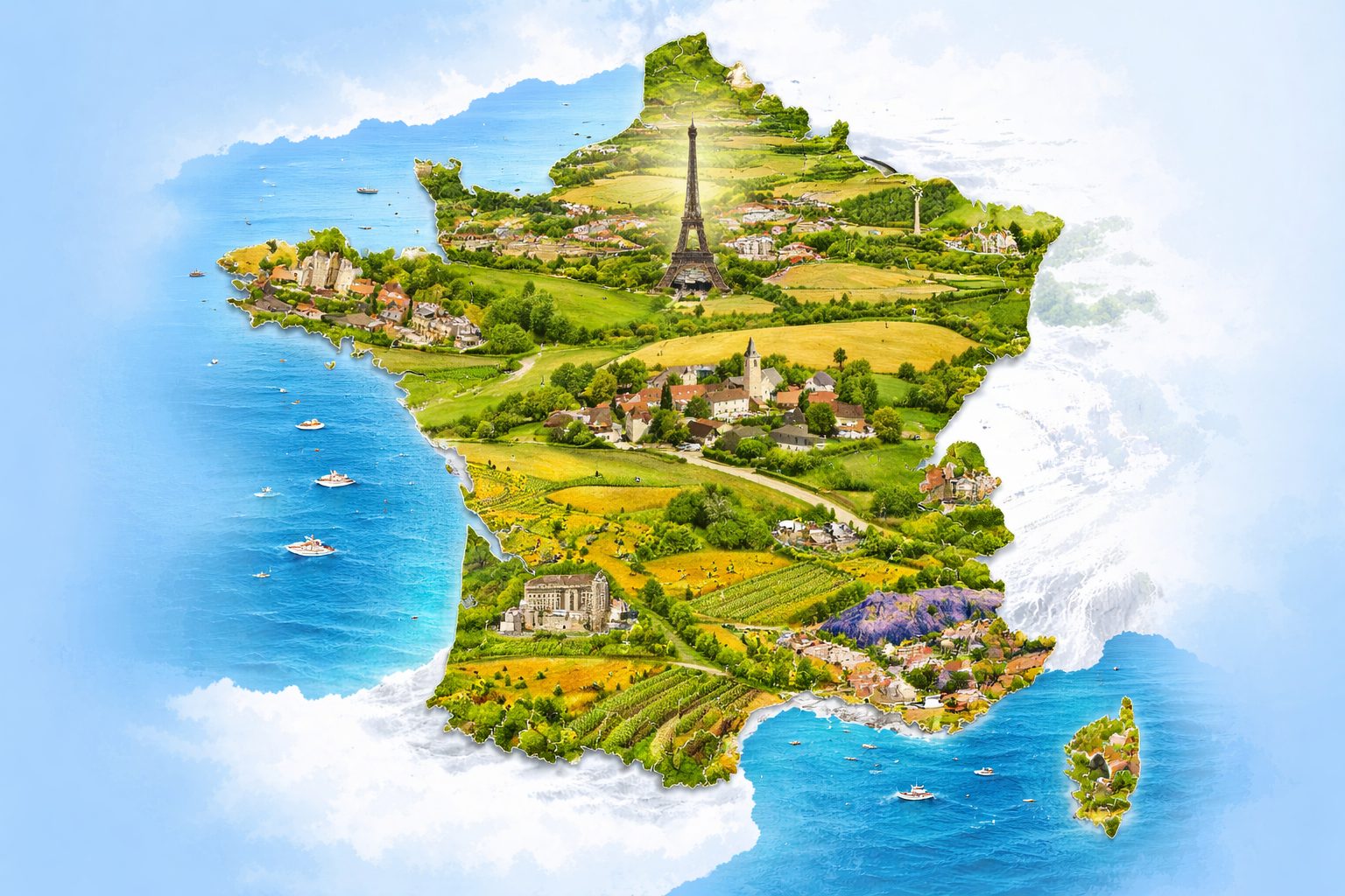 Carte de France pour illustrer les zones APL 1, 2 et 3